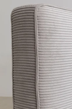 KARE Bett East Side Cord Grau 160x200cm