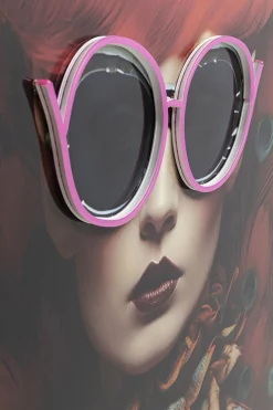 KARE Bild Fancy Red Lady LED 120x80cm