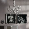 KARE Bild Frame Mirror Skull 100x100cm