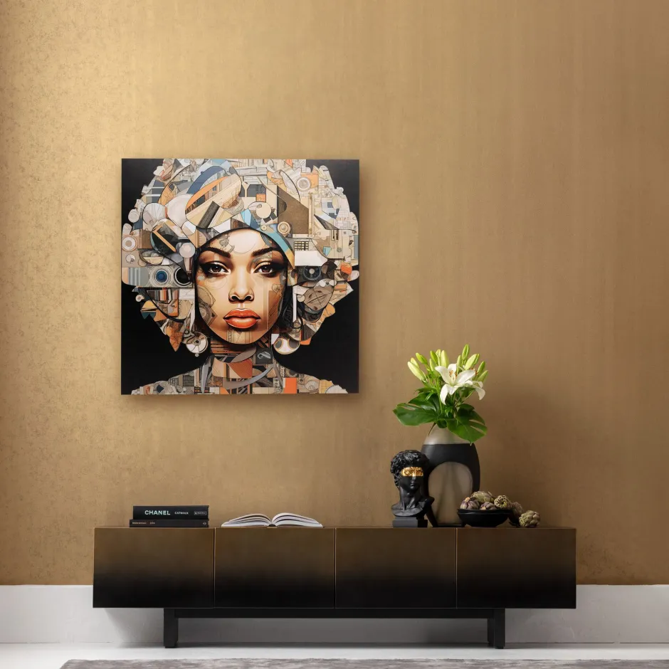 KARE Bild Glas Art Geo Women 3D 120x120cm