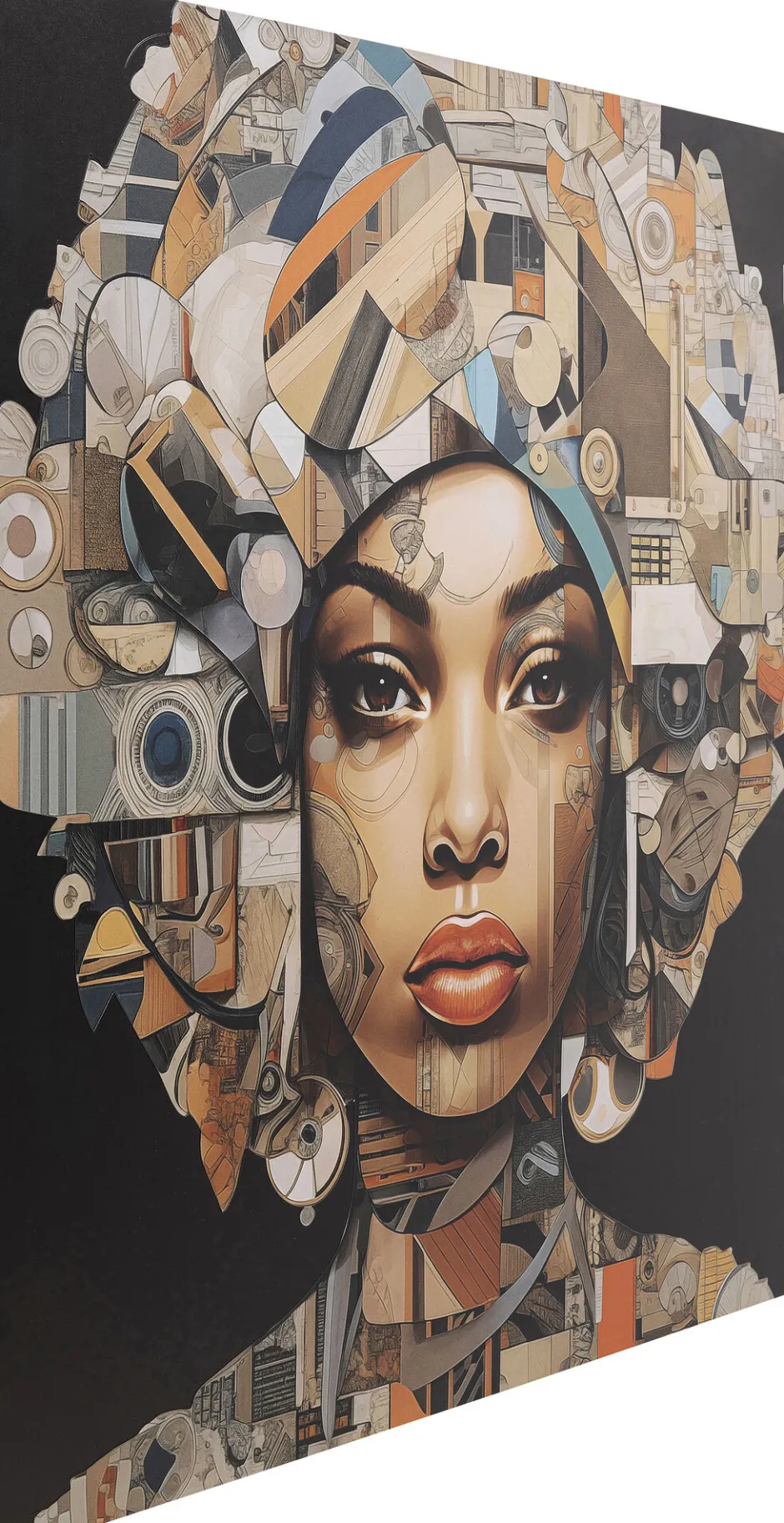 KARE Bild Glas Art Geo Women 3D 120x120cm