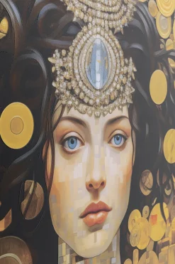 KARE Bild Glas Art Nouveau Lady 3D 120x120cm