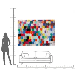 KARE Bild Touched Colorful Dots 200x140cm