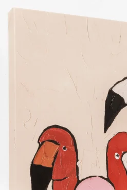 KARE Bild Touched Flamingo Meeting 90x120cm