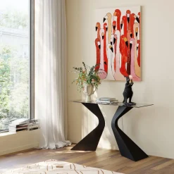 KARE Bild Touched Flamingo Meeting 90x120cm