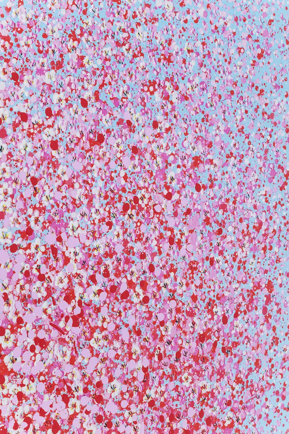 KARE Bild Touched Flower Boat Blau Pink 80x100cm