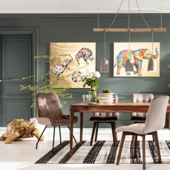 KARE Bild Touched Flower Elefant 120x90cm