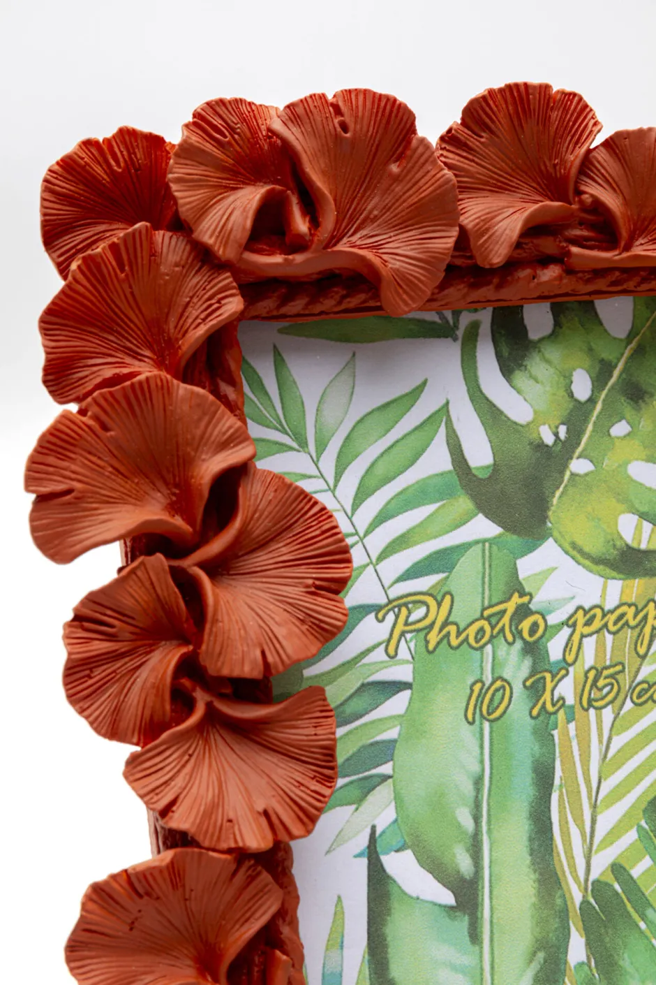 KARE Bilderrahmen Ginkgo Leaf Orange 17x20cm