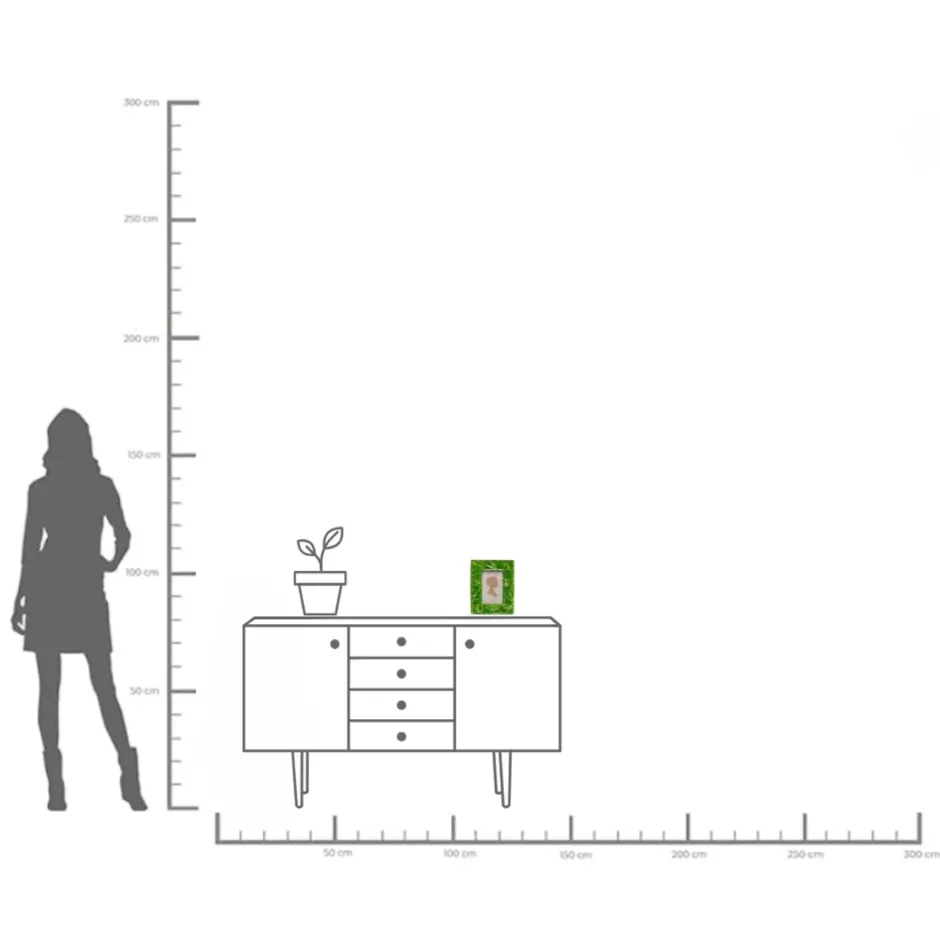 KARE Bilderrahmen Leaf Grün 10x15cm