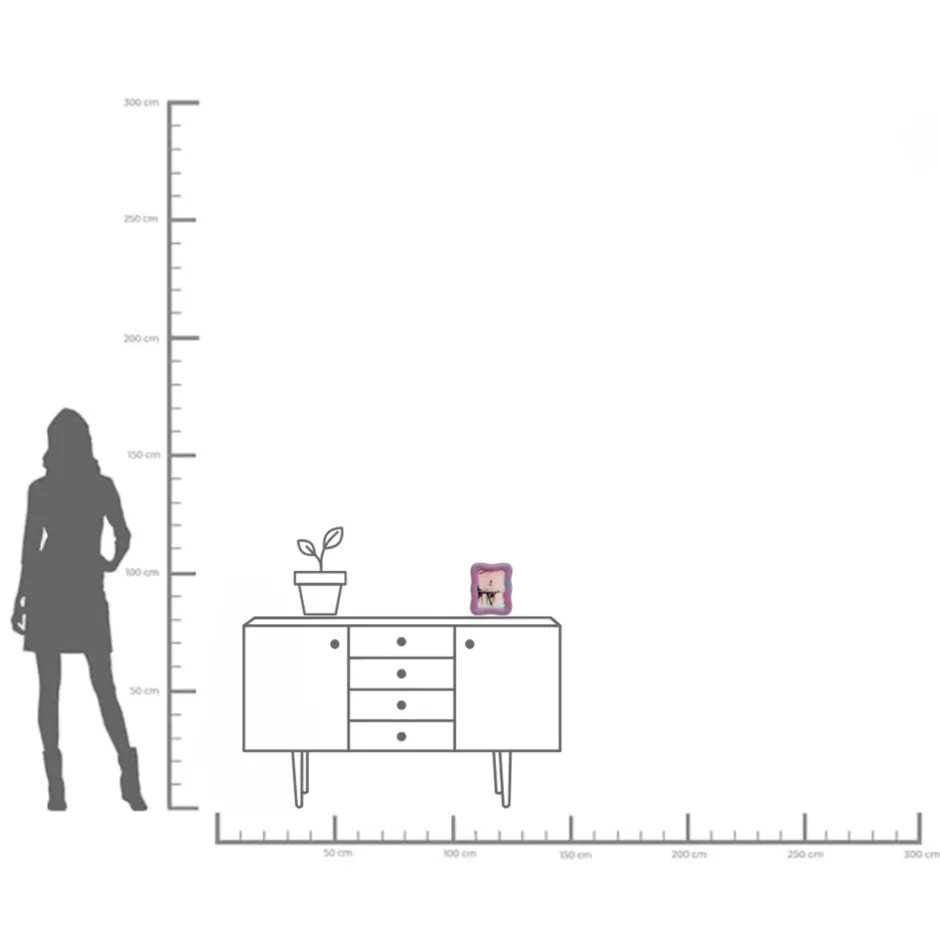 KARE Bilderrahmen Wavy Pink 18x23cm