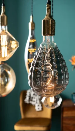 KARE Birne Riffle Ball LED