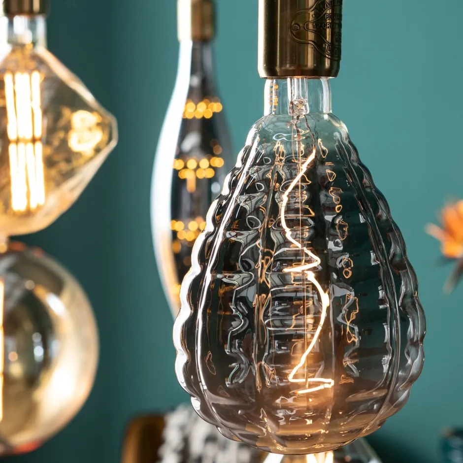 KARE Birne Riffle Ball LED