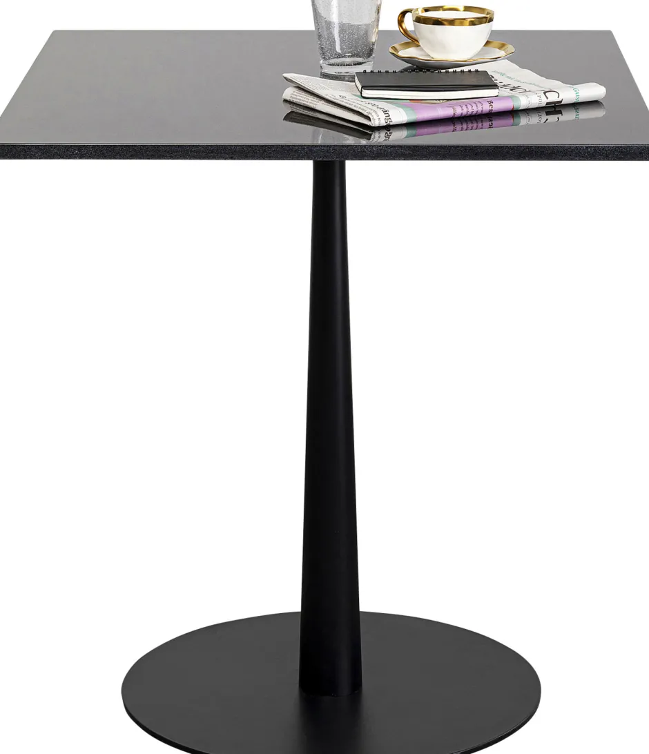 KARE Bistrotisch Capri Schwarz 70x70cm