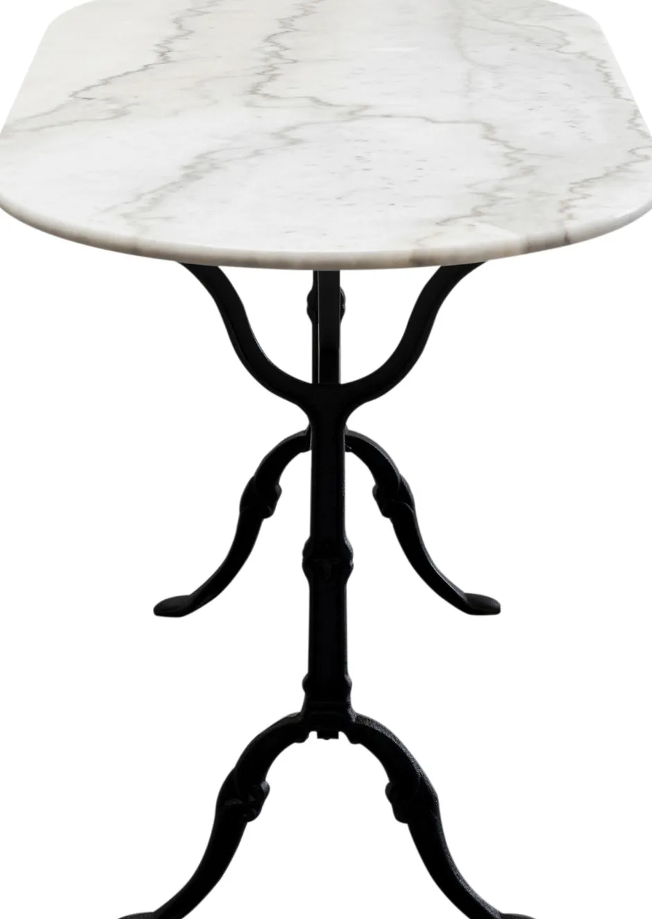 KARE Bistrotisch Kaffeehaus Oval Weiß 120x60cm