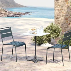 KARE Bistrotisch Kaffeehaus Weiß 60x60cm