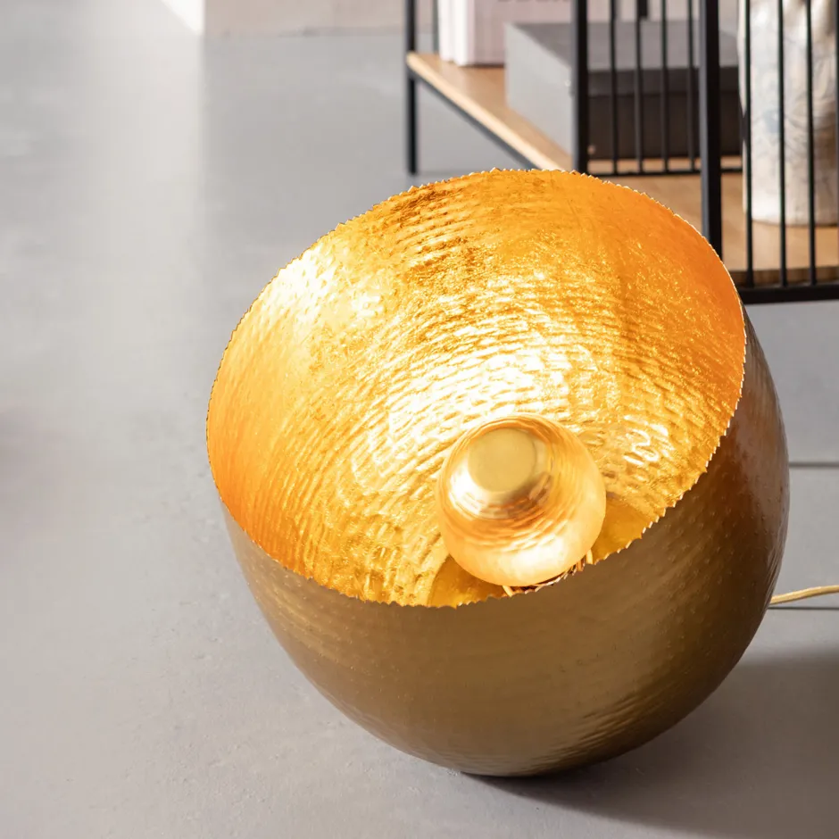 KARE Bodenleuchte Apollon Gold Ø35cm