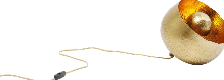 KARE Bodenleuchte Apollon Gold Ø28cm