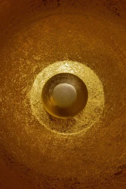 KARE Bodenleuchte Apollon Smooth Gold Ø50cm