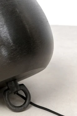 KARE Bodenleuchte Apollon Smooth Schwarz Ø28cm