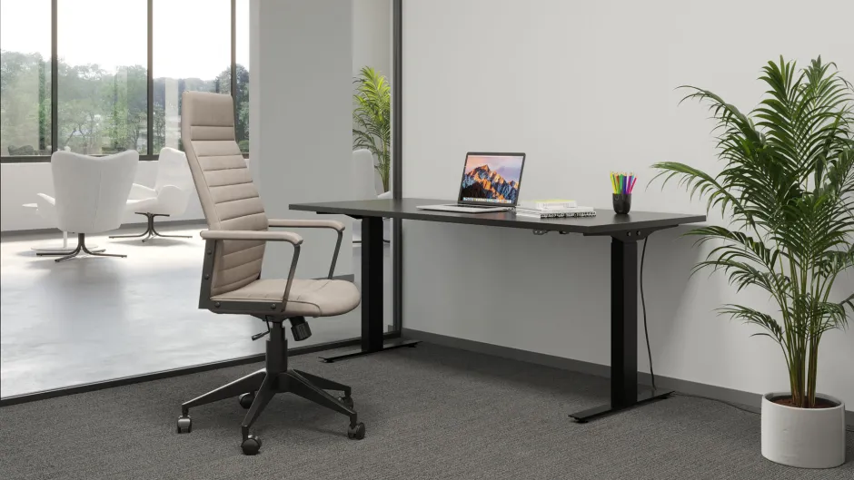 KARE Bürostuhl Labora High Pebble