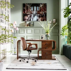 KARE Bürostuhl Patron Walnut