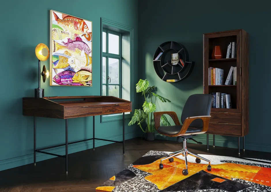 KARE Bürostuhl Patron Walnut