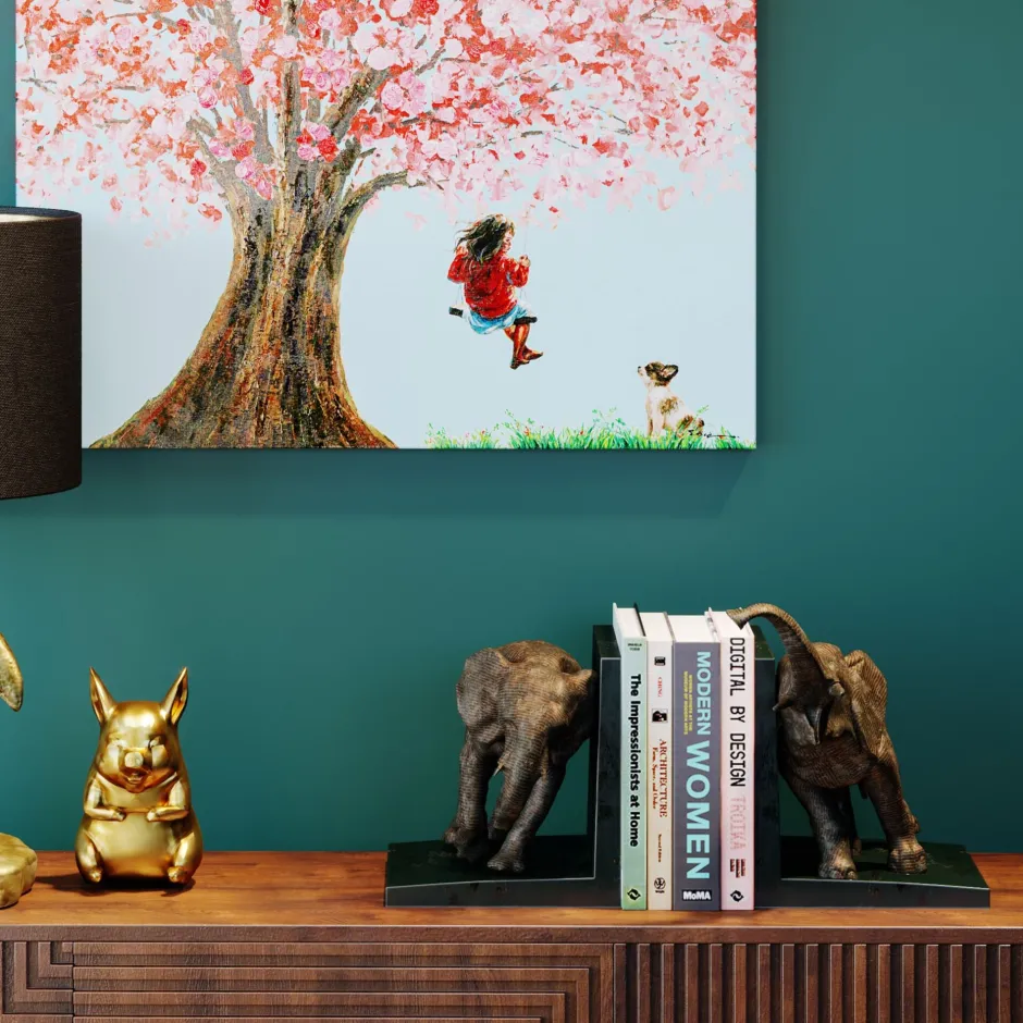 KARE Buchstütze Elephants 25 (2/Set)