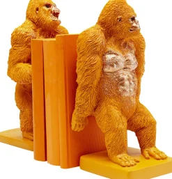 KARE Buchstütze Gorilla Orange (2/Set)