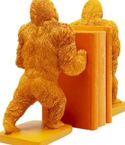 KARE Buchstütze Gorilla Orange (2/Set)