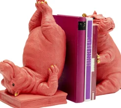 KARE Buchstütze Hippo Pink (2/Set)
