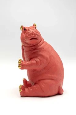 KARE Buchstütze Hippo Pink (2/Set)