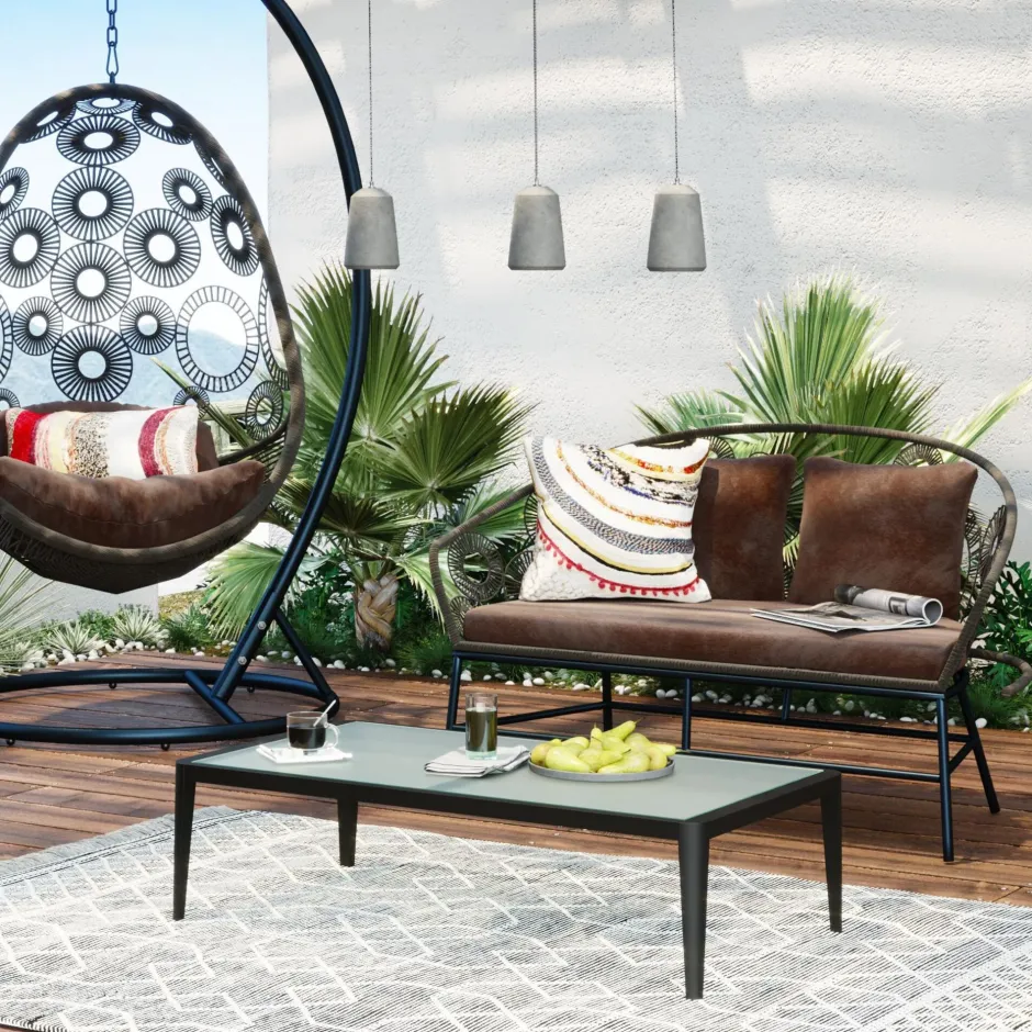 KARE Couchtisch Tiki Schwarz