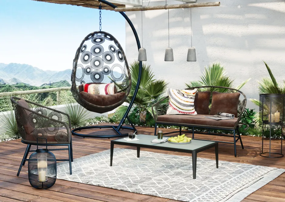 KARE Couchtisch Tiki Schwarz