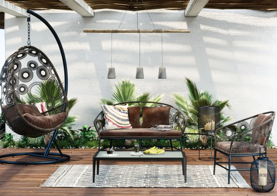 KARE Couchtisch Tiki Schwarz