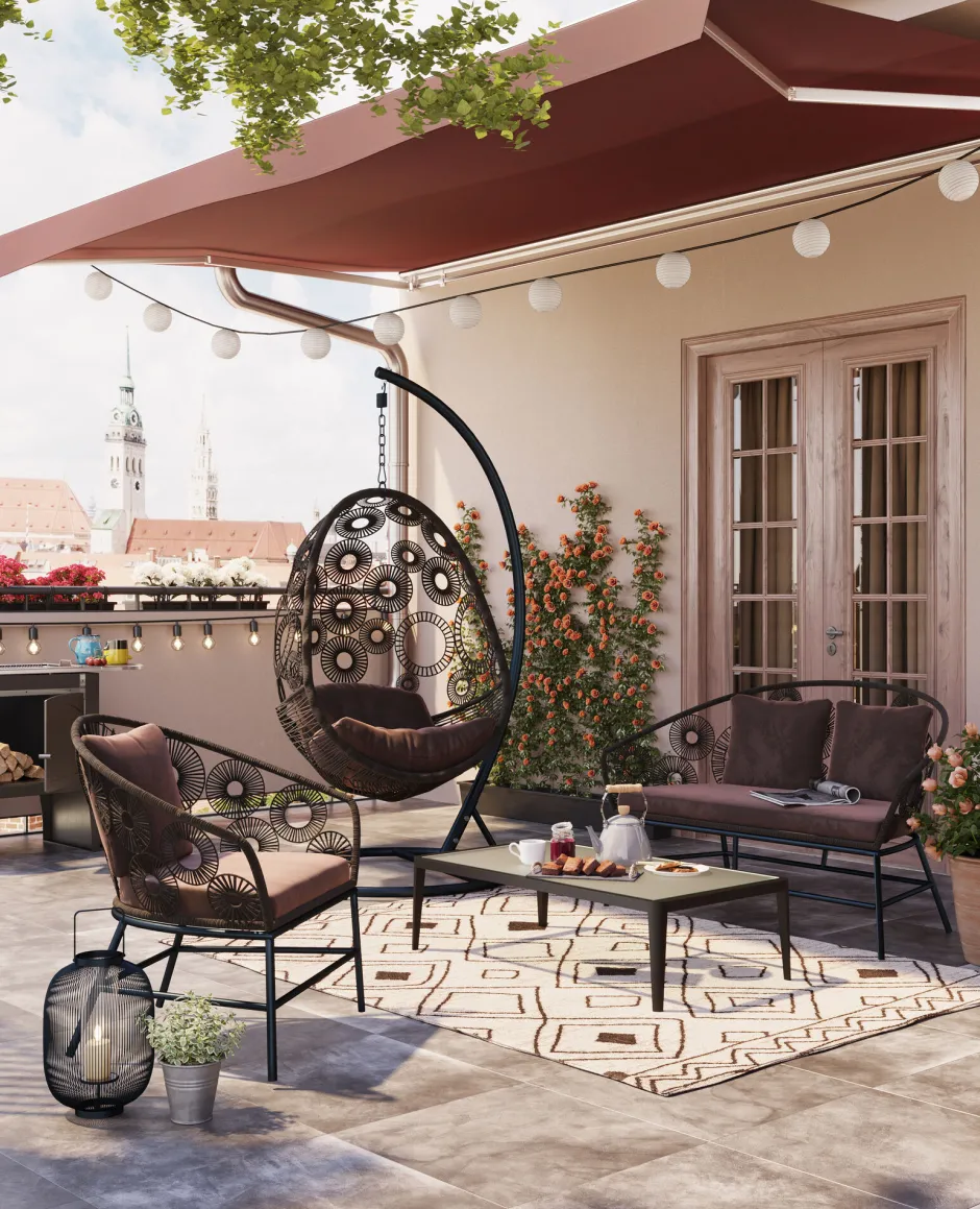 KARE Couchtisch Tiki Schwarz