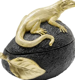 KARE Deko Dose Avocado Lizard 15cm