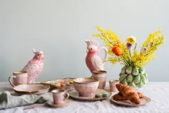 KARE Deko Dose Exotic Bird Giallo 23cm