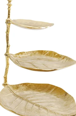 KARE Deko Etagere Leaf Gold