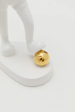 KARE Deko Figur Ball Girl Weiß 29cm