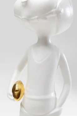 KARE Deko Figur Ball Girl Weiß 41cm