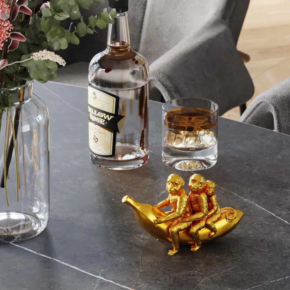 KARE Deko Figur Banana Ride 12cm