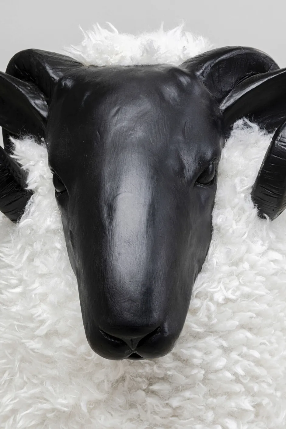 KARE Deko Figur Bathilde Ram Weiß 78cm