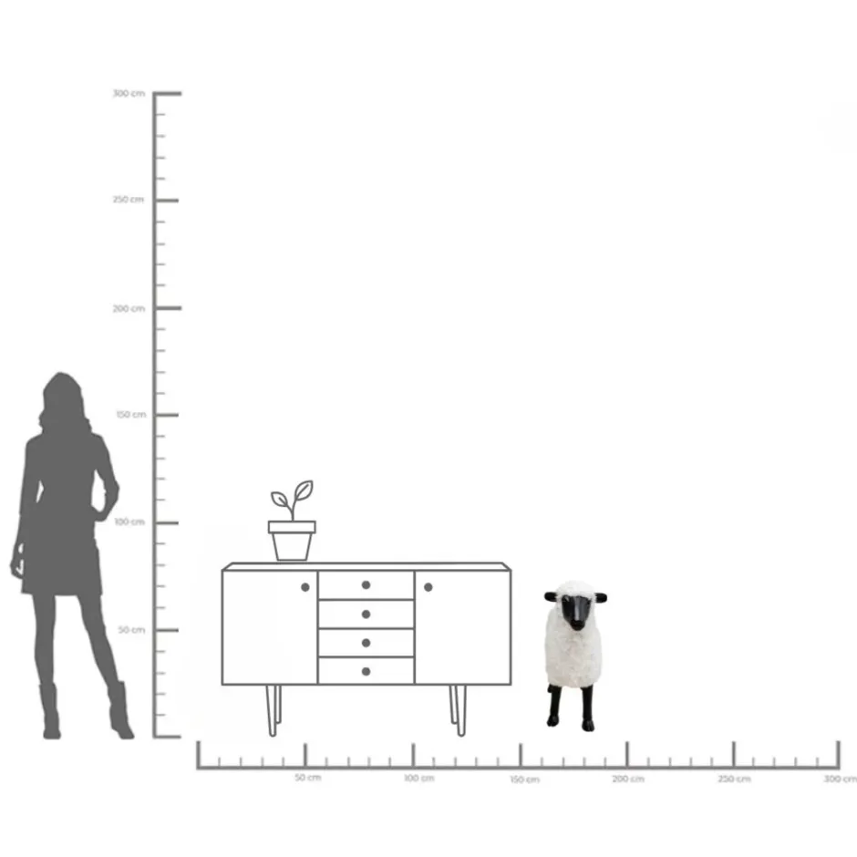 KARE Deko Figur Bathilde Weiß 73cm