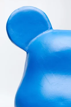 KARE Deko Figur Bear Blau 51cm