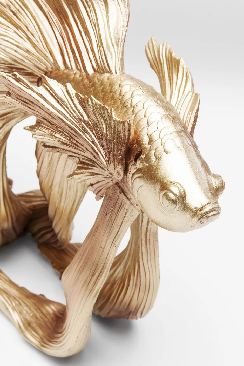 KARE Deko Figur Betta Fish Gold Klein