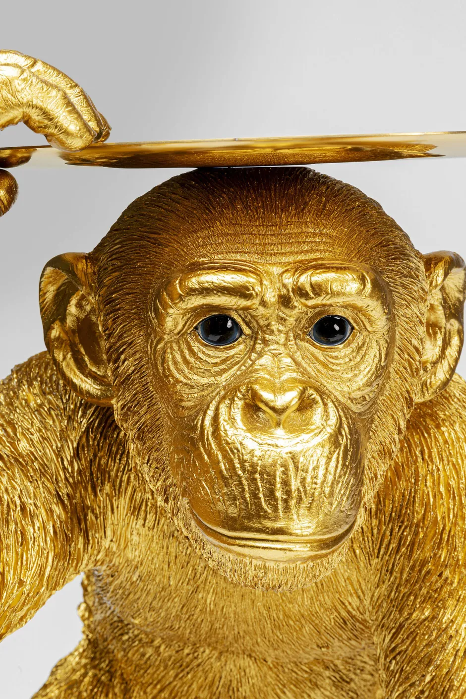 KARE Deko Figur Butler Playing Chimp Gold 52cm