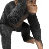 KARE Deko Figur Butler Playing Chimp Schwarz 52cm
