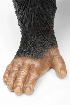 KARE Deko Figur Butler Playing Chimp Schwarz 52cm