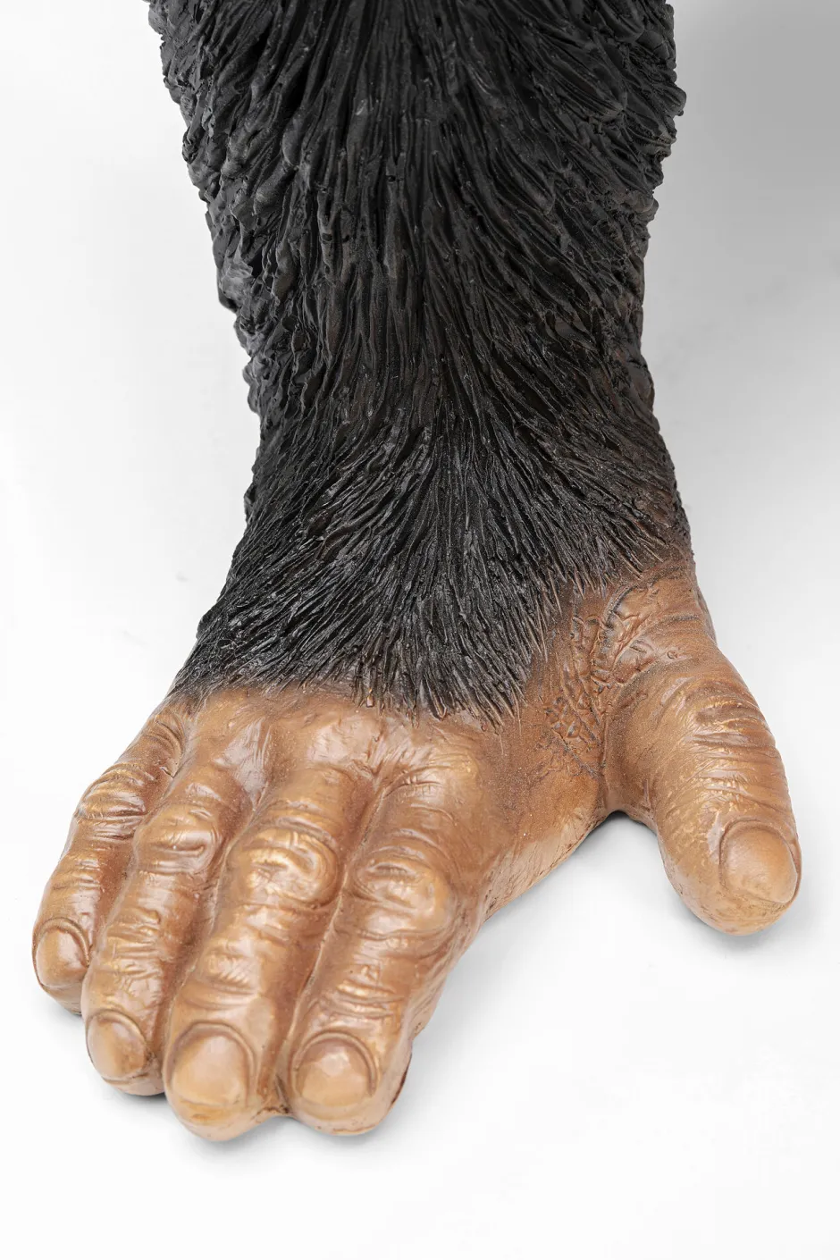 KARE Deko Figur Butler Playing Chimp Schwarz 52cm