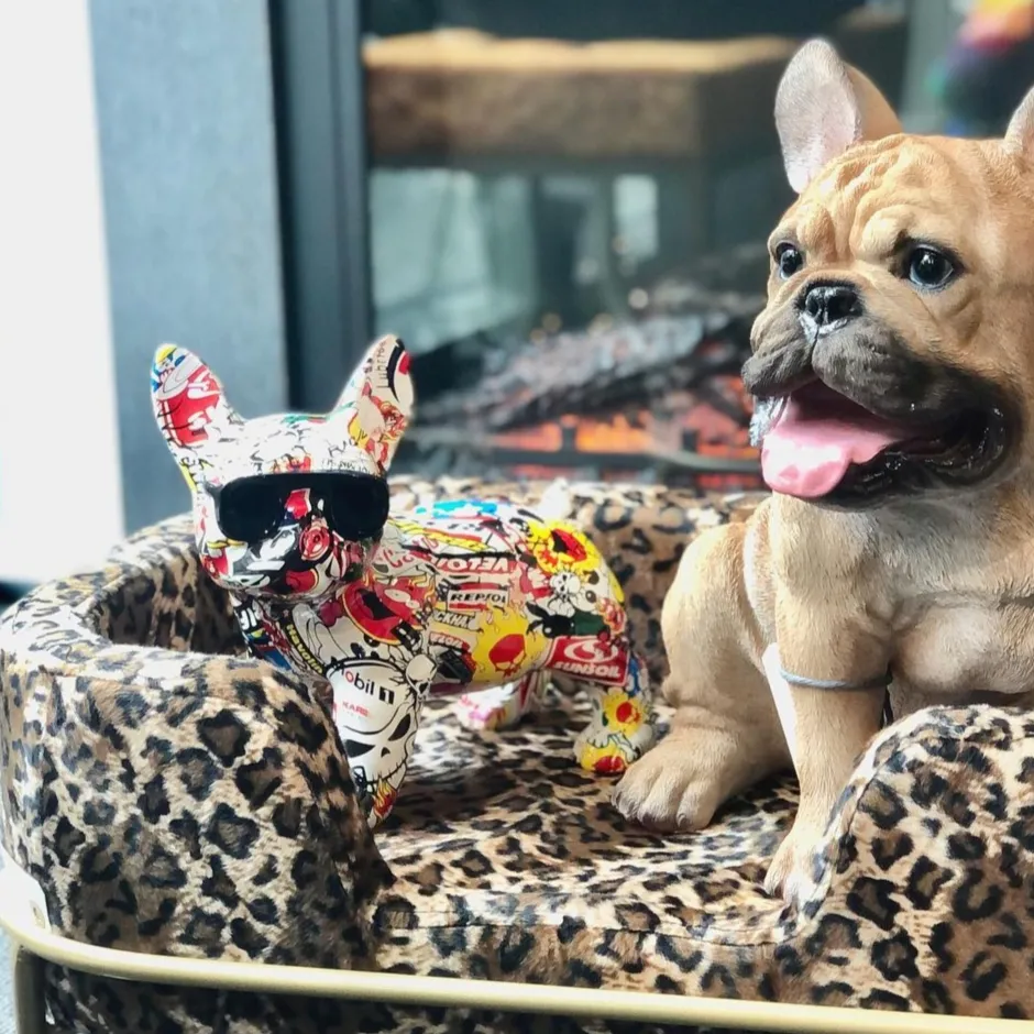 KARE Deko Figur Comic Dog Glasses 25cm